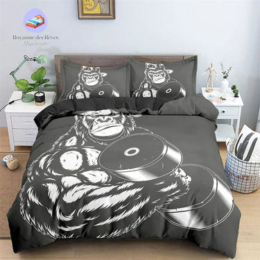 Housse de Couette Singe Musclé